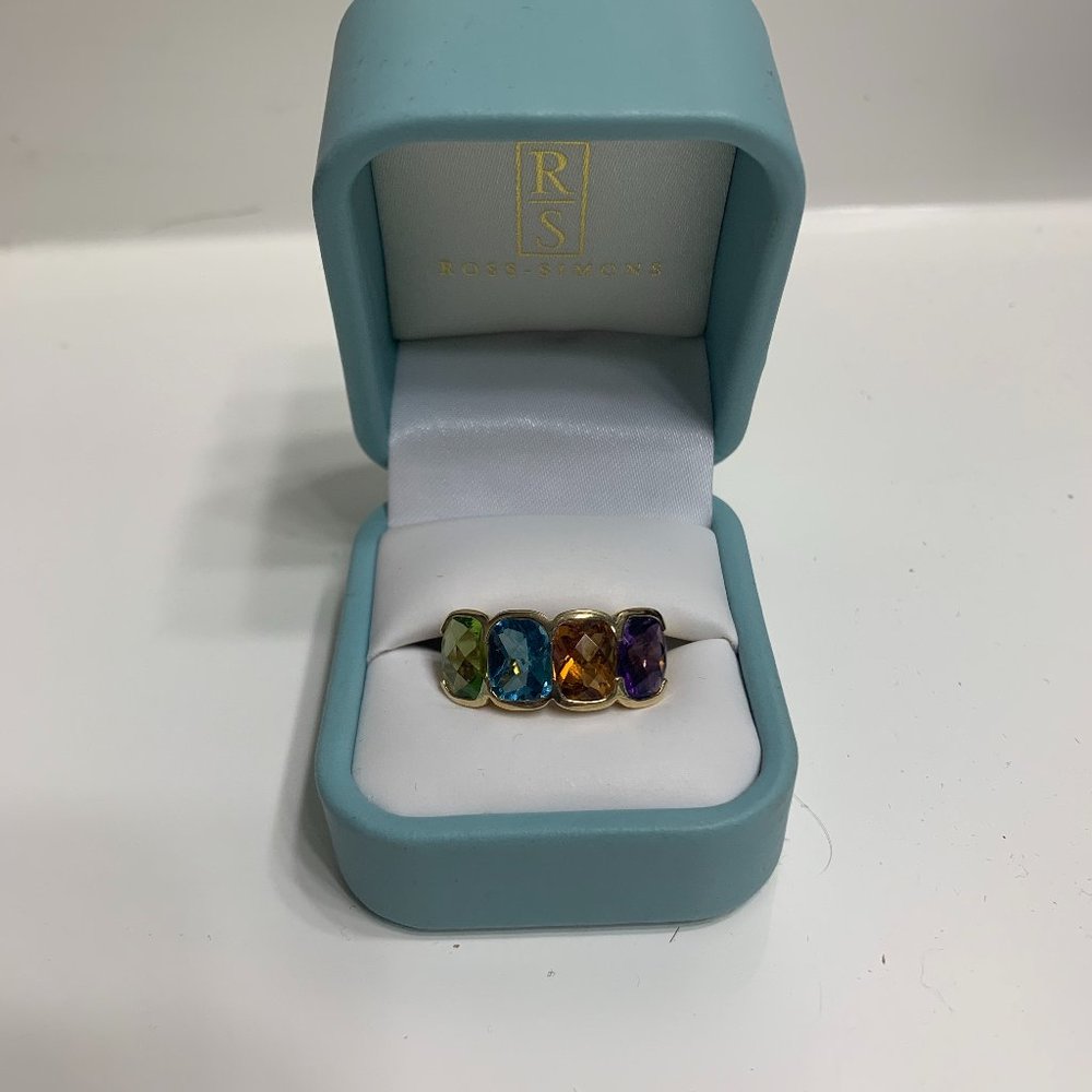 Multi-colored Topaz Ring